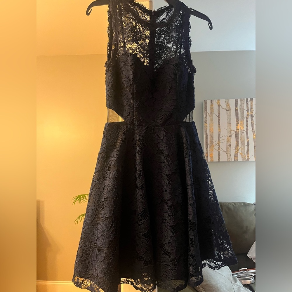 Navy winter formal dress